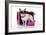 Chihuahua Wearing Sunglasses with Girly Props-null-Framed Photographic Print