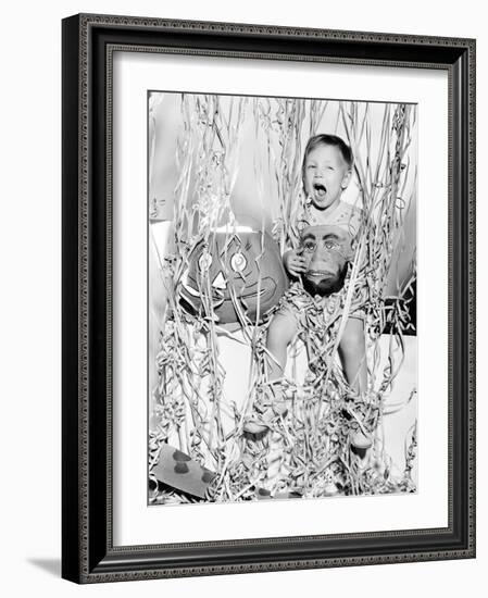 Child at Halloween Party-null-Framed Photo