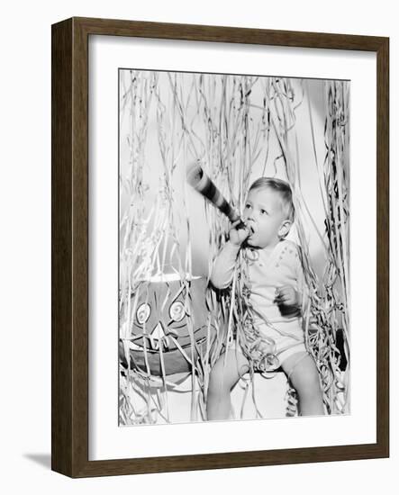 Child at Halloween Party-null-Framed Photo