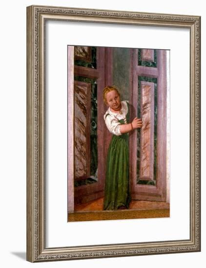 Child at the Door, from the Sala a Crociera, c.1561-Paolo Veronese-Framed Giclee Print