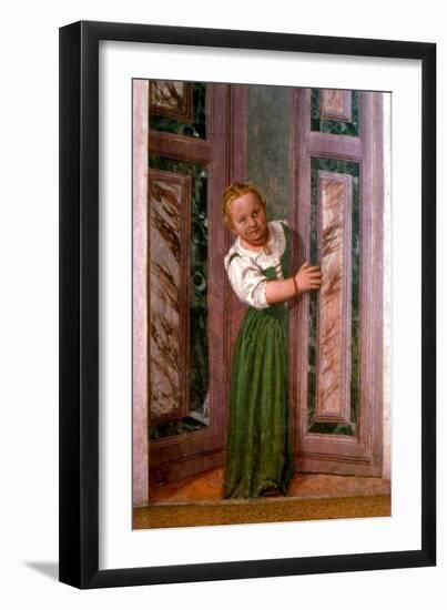 Child at the Door, from the Sala a Crociera, c.1561-Paolo Veronese-Framed Giclee Print