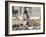 Child Chasing the Famous White Pigeons, Mazar-I-Sharif, Afghanistan-Jane Sweeney-Framed Photographic Print