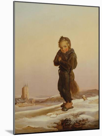 Child Chimney Sweep in Snow, 1876-Paul Seignac-Mounted Giclee Print