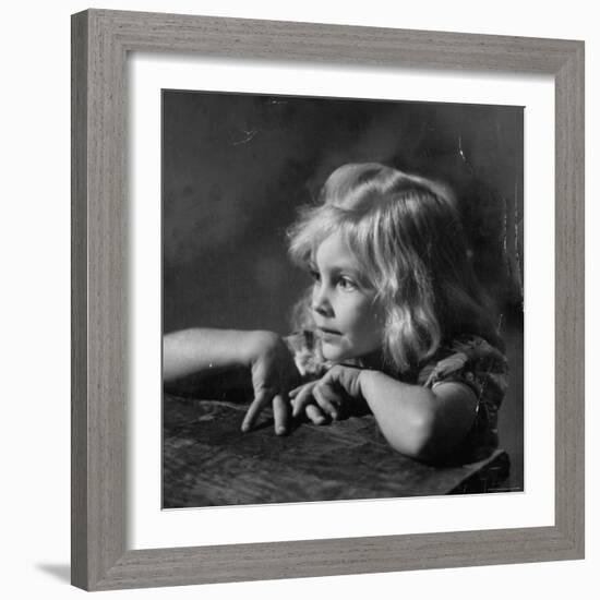 Child Enraptured by What She is Hearing at Mountain Music Festival-W^ Eugene Smith-Framed Photographic Print