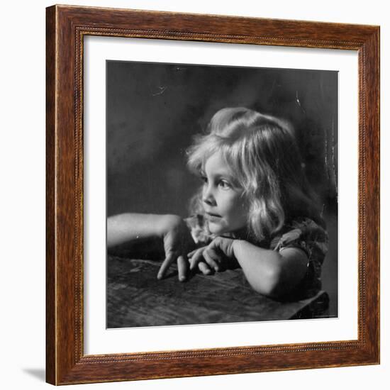 Child Enraptured by What She is Hearing at Mountain Music Festival-W^ Eugene Smith-Framed Photographic Print