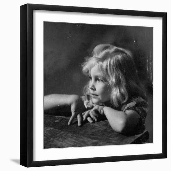 Child Enraptured by What She is Hearing at Mountain Music Festival-W^ Eugene Smith-Framed Photographic Print