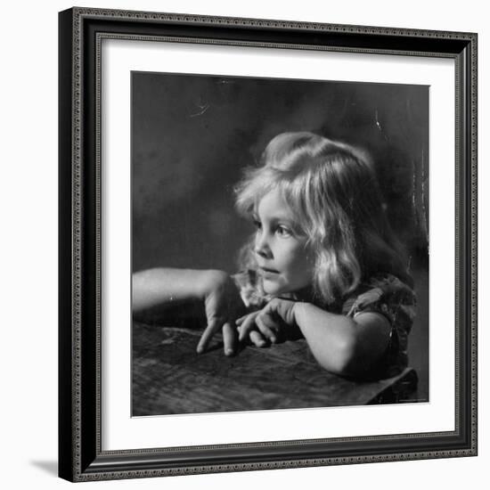 Child Enraptured by What She is Hearing at Mountain Music Festival-W^ Eugene Smith-Framed Photographic Print