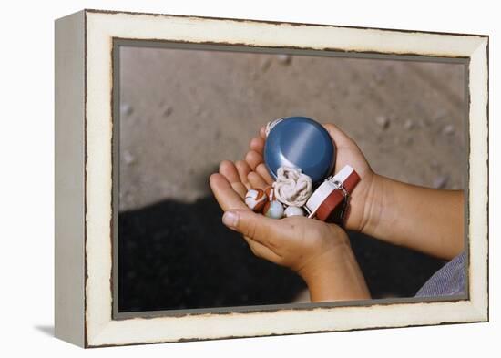 Child Holding Toys-William P. Gottlieb-Framed Premier Image Canvas