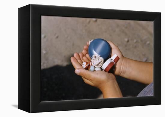Child Holding Toys-William P. Gottlieb-Framed Premier Image Canvas