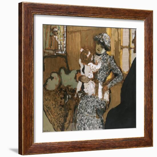 Child in a White Apron; L'Enfant Au Tablier Blanc-Edouard Vuillard-Framed Giclee Print