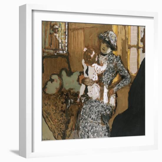 Child in a White Apron; L'Enfant Au Tablier Blanc-Edouard Vuillard-Framed Giclee Print