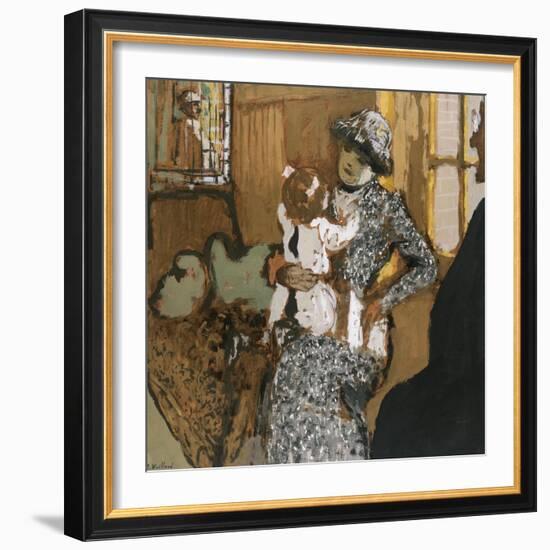 Child in a White Apron; L'Enfant Au Tablier Blanc-Edouard Vuillard-Framed Giclee Print