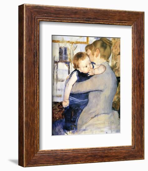 Child in Blue-Mary Cassatt-Framed Giclee Print