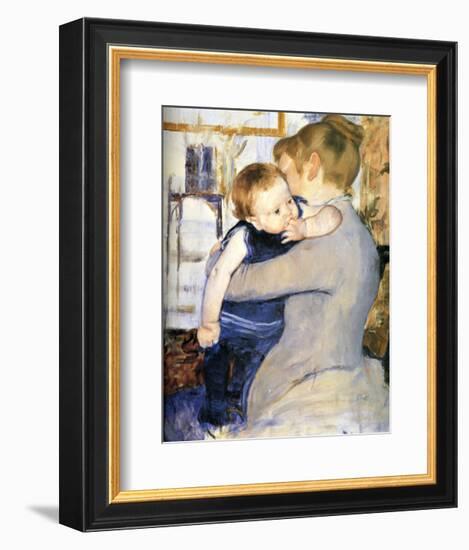 Child in Blue-Mary Cassatt-Framed Giclee Print