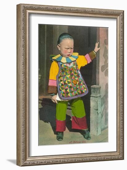 Child in Chinatown, San Francisco, California-null-Framed Art Print