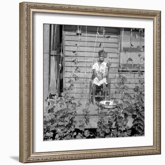 Child in person quarter Memphis, Tennessee, 1938-Dorothea Lange-Framed Photographic Print
