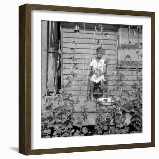 Child in person quarter Memphis, Tennessee, 1938-Dorothea Lange-Framed Photographic Print