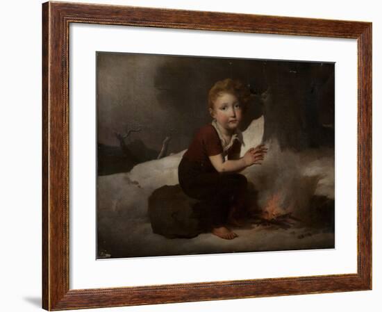 Child in the Snow-null-Framed Giclee Print