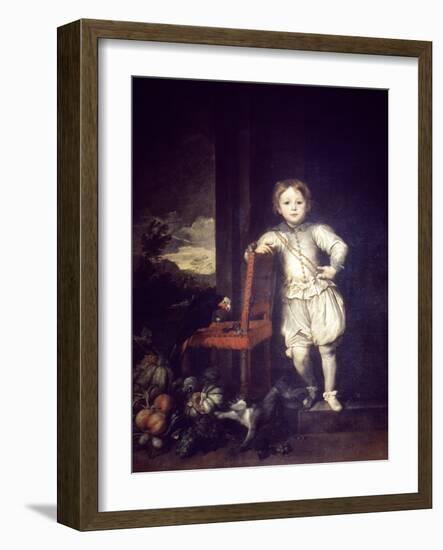 Child in White Dress-Sir Anthony Van Dyck-Framed Giclee Print