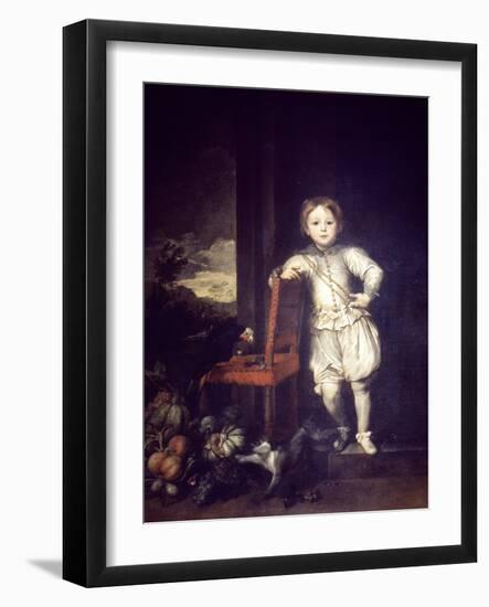 Child in White Dress-Sir Anthony Van Dyck-Framed Giclee Print