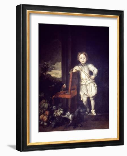 Child in White Dress-Sir Anthony Van Dyck-Framed Giclee Print