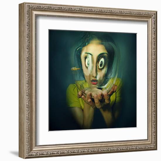 Child Insect-null-Framed Art Print