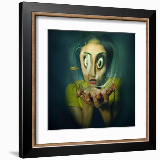 Child Insect-null-Framed Art Print