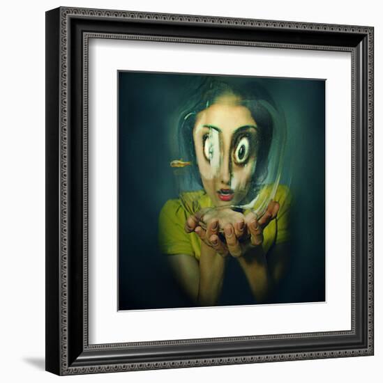 Child Insect-null-Framed Art Print