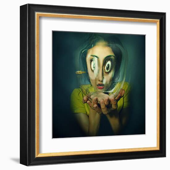 Child Insect-null-Framed Art Print