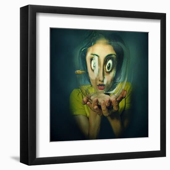 Child Insect-null-Framed Art Print