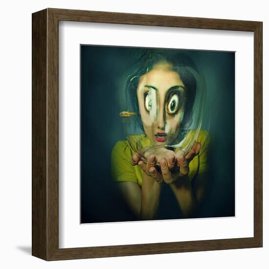 Child Insect-null-Framed Art Print