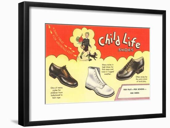 Child Life Shoes-null-Framed Art Print