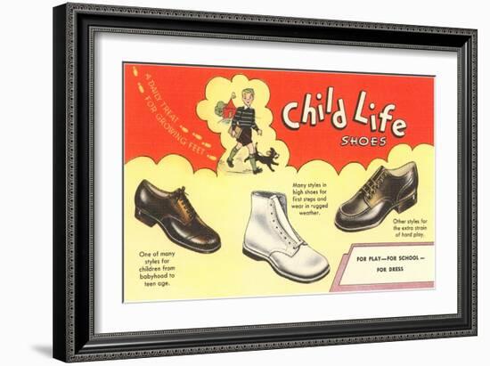 Child Life Shoes-null-Framed Art Print