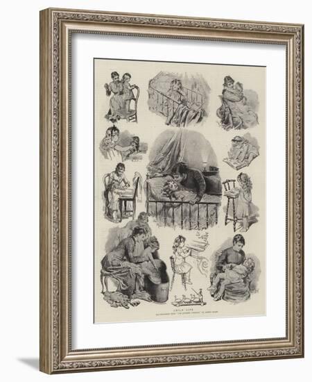 Child Life-Adrien Emmanuel Marie-Framed Giclee Print