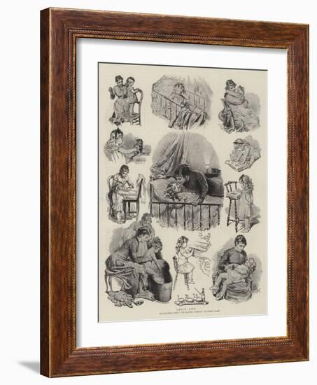 Child Life-Adrien Emmanuel Marie-Framed Giclee Print