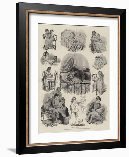 Child Life-Adrien Emmanuel Marie-Framed Giclee Print