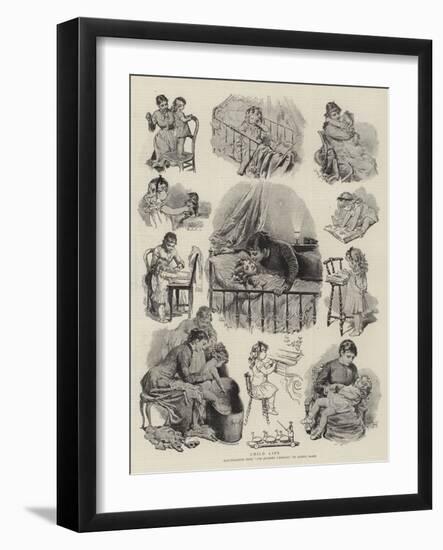 Child Life-Adrien Emmanuel Marie-Framed Giclee Print