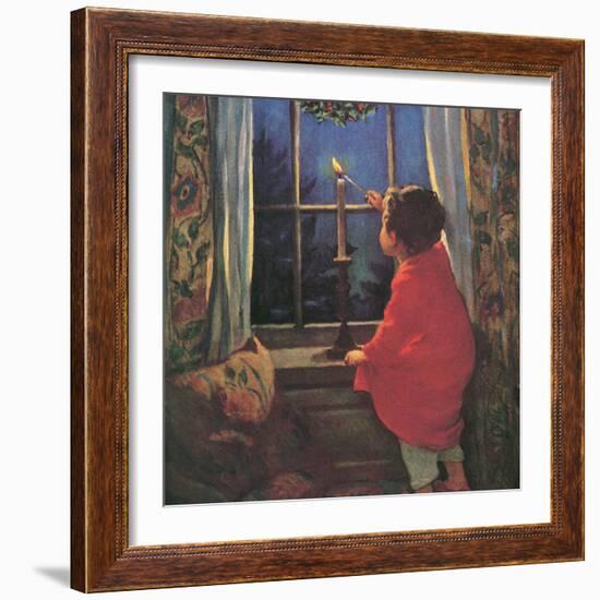 Child Lighting Candle-Jessie Willcox-Smith-Framed Giclee Print