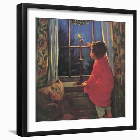 Child Lighting Candle-Jessie Willcox-Smith-Framed Giclee Print