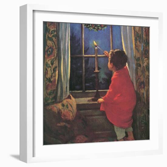 Child Lighting Candle-Jessie Willcox-Smith-Framed Giclee Print