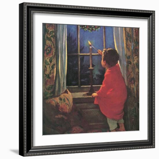 Child Lighting Candle-Jessie Willcox-Smith-Framed Giclee Print