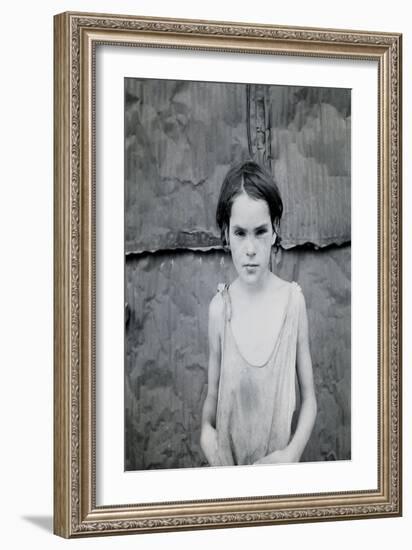 Child Living in Oklahoma City Shacktown-Dorothea Lange-Framed Art Print