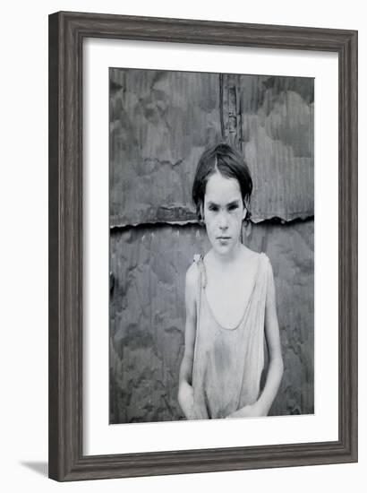 Child Living in Oklahoma City Shacktown-Dorothea Lange-Framed Art Print