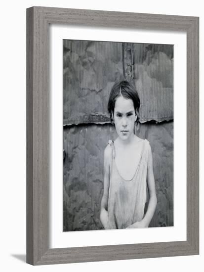 Child Living in Oklahoma City Shacktown-Dorothea Lange-Framed Art Print