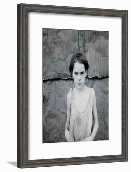 Child Living in Oklahoma City Shacktown-Dorothea Lange-Framed Art Print