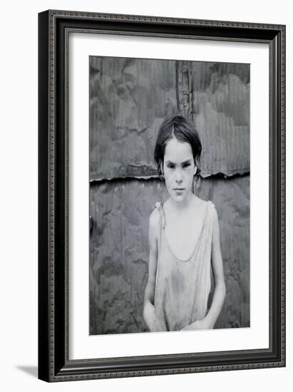 Child Living in Oklahoma City Shacktown-Dorothea Lange-Framed Art Print