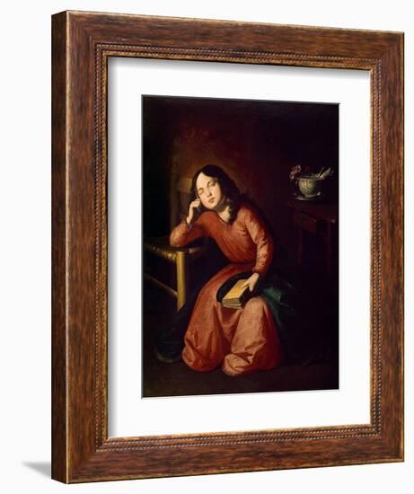 Child Madonna Asleep, 1664-Francisco de Zurbarán-Framed Giclee Print