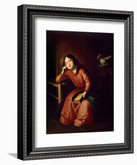 Child Madonna Asleep, 1664-Francisco de Zurbarán-Framed Giclee Print