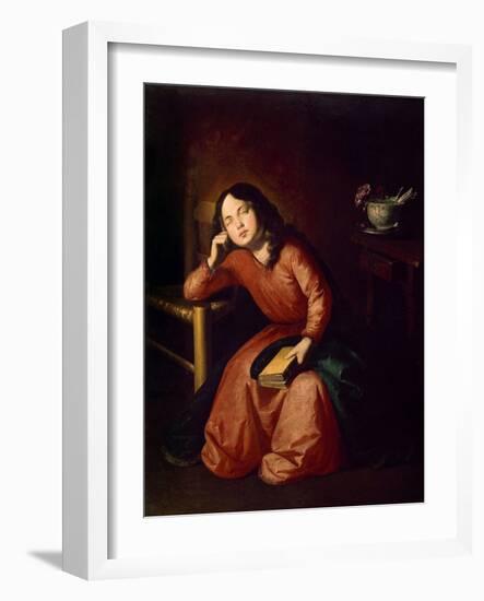 Child Madonna Asleep, 1664-Francisco de Zurbarán-Framed Giclee Print