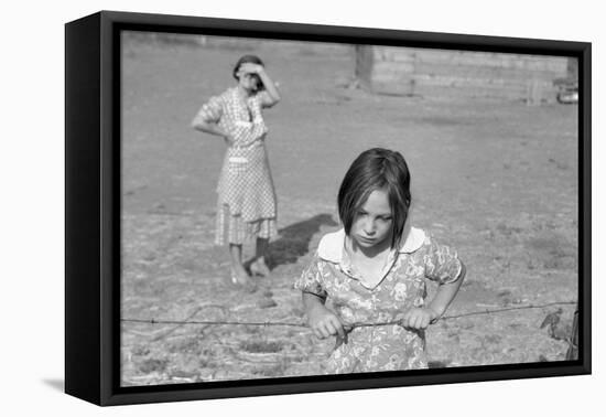 Child of a Rehab Client-Dorothea Lange-Framed Stretched Canvas